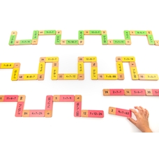 educational advantage Wooden Multiplication Dominoes Set